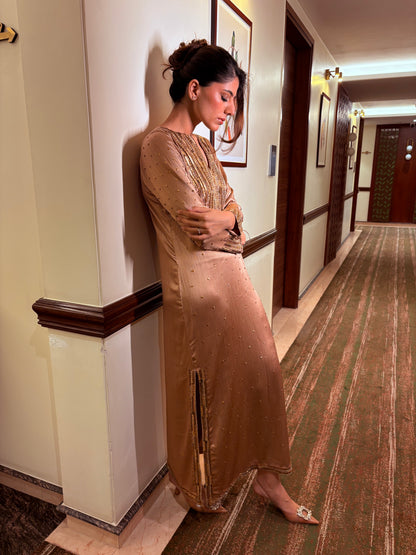 Mauve Gold kaftaan
